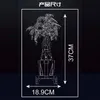 A diagram showing the dimensions of a product, which appears to be a decorative plant. Produktbild-Vorschau