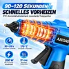 Accu Lijmpistool 21V 200W, 2×2000mAh Accu's, Max. 180°C, Productafbeelding-voorbeeld 3