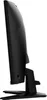 Side view of a black computer monitor on a stand. Podgląd zdjęcia produktu