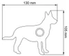 Türklingel Hund ''Emma'' in Edelstahl Produktbild-Vorschau 2