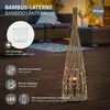 ECD Germany Bambus Laterne Windlicht H:91cm Gartenlaterne Produktbild-Vorschau 2