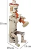 Figura in legno per il giardino in betulla, trombettiere, Anteprima dell’immagine prodotto 3