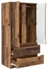 vidaXL Kleiderschrank mit Tür Altholz 79,5 x 49 x 156 cm Produktbild-Vorschau 5