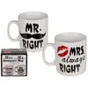 Duży ceramiczny kubek z napisem Mr. Right Podgląd zdjęcia produktu 3