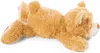 A plush teddy bear lying on its side against a white background. Produktbild-Vorschau
