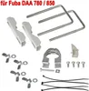 A collection of satellite dish mounting hardware and accessories. Produktbild-Vorschau