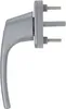 8 x Alu Fenstergriff in Silber F1 abschließbar - Stiftlänge 45mm Produktbild-Vorschau