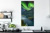 MuchoWow® Poster Nordlichter - Berg - Boot - Norwegen Produktbild-Vorschau 3