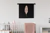 MuchoWow® Wandteppich Wandbehang Blatt - Gold - Rosa 60x60 Produktbild-Vorschau 1