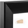 CLAMARO 'ARTUR' Design Wandspiegel Rahmen | Schwarz Matt | Produktbild-Vorschau 4