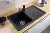 LINDBERGH® Granitspüle Schwarz "VEL11" inkl. Siphon Produktbild-Vorschau 2