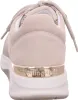 The back view of a beige sneaker with a gold accent. Anteprima dell’immagine prodotto