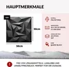 A product image showcasing 3D wall panels with descriptive text and icons. Produktbild-Vorschau
