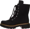 A side view of a black lace-up boot. Anteprima dell’immagine prodotto