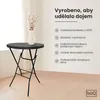 IvoQ Barový stůl černý – včetně černého strečového potahu – Náhled obrázku produktu 3