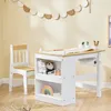 Aufbewahrungsregal des SoBuy Kindertisches KMB60-WN mit Büchern und Spielzeug Produktbild-Vorschau