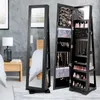 COSTWAY Armoire à bijoux, armoire à glace avec miroir Voir les images du produit 8