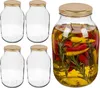 4x 3L Vorratsgläser Gurkenglas Einmachglas Glasballon Produktbild-Vorschau 1