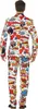 Smiffys - Kostuumset - Heren SM3061 (maat L) (rood/wit) Productafbeelding-voorbeeld 2