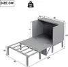 Schrankbett 90x200 cm, Wandbett mit Lattenrost, Produktbild-Vorschau 7