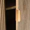 CALICOSY - Buffet 3 portes arrondi avec façades lames effet Voir les images du produit 8