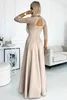 Numoco dames feestjurk Amber, beige, maat XL Productafbeelding-voorbeeld 3