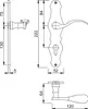 Langschildgarnitur Weimar M112SLN/2007 MS F71 PZ 72mm DIN Produktbild-Vorschau 3