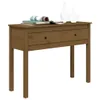 The Living Store Konsolentisch Honigbraun 100x35x75 cm Produktbild-Vorschau 4