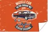 MuchoWow® Poster Auto - Orange - Oldtimer - Zitat 60x40 cm Produktbild-Vorschau 1
