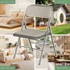 Klappstuhl 2er Set Lounge-Sessel mit Polster Besuchersstuhl Produktbild-Vorschau 7