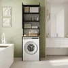 A modern bathroom with a washing machine cabinet and a bathtub. Anteprima dell’immagine prodotto
