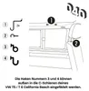 040 parts Set di 5 ganci adatto per VW T5 T6 T6.1 Anteprima dell’immagine prodotto 6