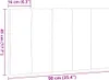 Cuscino Testiera Hanko Grigio Chiaro 90 cm in Tessuto Anteprima dell’immagine prodotto 7