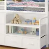 AODEMOKO Kinderhochbett  mit 5 Schubladen, Spielzeugtruhe, Produktbild-Vorschau 5