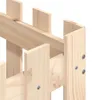 vidaXL Pflanzkübel Lattenzaun-Design 50x50x50 cm Massivholz Produktbild-Vorschau 6