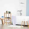 Scaffale da bagno Relaxdays, noce, 3 ripiani, A x L x P: 81 Anteprima dell’immagine prodotto 2