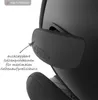 Close-up of a black car seat with an extended side protection feature. Produktbild-Vorschau