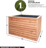 Hochbeet aus Lärche Rhombus L, ca. 120 x 80 x 73 cm , 700 Produktbild-Vorschau 4