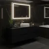RODAN | Szafka pod Umywalkę - Czarna - 120 cm - Z Blatem - Podgląd zdjęcia produktu 2