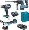 A collection of Makita power tools and accessories arranged on a white background. Produktbild-Vorschau