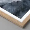 Gerahmtes Poster - Rahmen in heller Eiche - Berge Nebel Produktbild-Vorschau 2