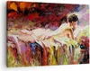 Bild auf Leinwand - Leinwandbild - Frau Modell - 70x50cm - Produktbild-Vorschau 1