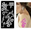 Henna Tattoo Schablone Airbrush Stencil Blume Produktbild-Vorschau 1