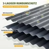 22x Wellplatte 12,47m² Profilplatte PVC Dachziegel Platte Produktbild-Vorschau 3