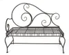 DanDiBo Panchina da giardino in metallo marrone resistente Anteprima dell’immagine prodotto 9