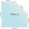 Glasbodenplatte Ecke 125x125cm mit Schmutzlippe Produktbild-Vorschau 2