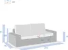 Gartensofa "savinia tahini" 3-sitzer aus epoxybehandeltem Produktbild-Vorschau 7