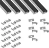 5x A17 LED Profil 2m - Silber inkl. Abdeckung schwarz, Produktbild-Vorschau 1