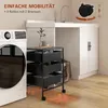 Carrello HOMCOM, carrello da portata a 3 ripiani, maniglie, Anteprima dell’immagine prodotto 5