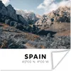 MuchoWow® Poster Spanien - Berge - Wolken 75x75 cm - Wand Produktbild-Vorschau 1